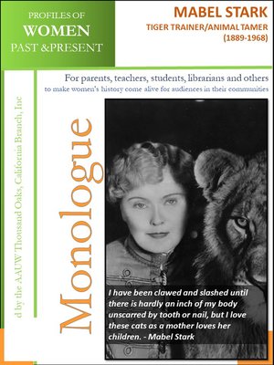 cover image of Profiles of Women Past & Present – Mabel Stark, Tiger Trainer/Animal Tamer (1889--1968)